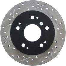 Cargar imagen en el visor de la galería, Rotor trasero derecho ranurado y perforado StopTech 06-09 Honda Civic Ex/Si