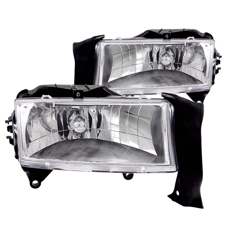 Faros delanteros de cristal cromados Dodge Dakota ANZO 1997-2004