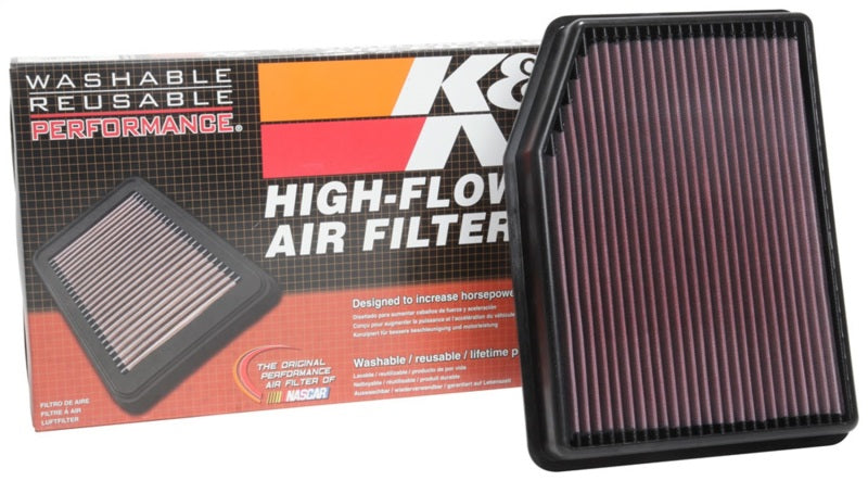 K&N 33-5083 Replacement Air Filter — Fits 2019-2024 Cadillac Escalade, 2019-2022 Chevrolet Silverado 1500