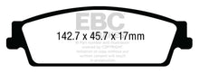 Cargar imagen en el visor de la galería, EBC 15+ Cadillac Escalade 6.2 2WD Yellowstuff Rear Brake Pads