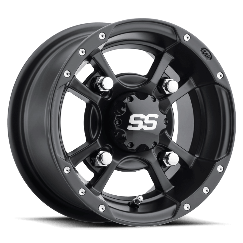 ITP SS 112 9x8 / 4x115 BP / 3+5 Offset Black Wheel