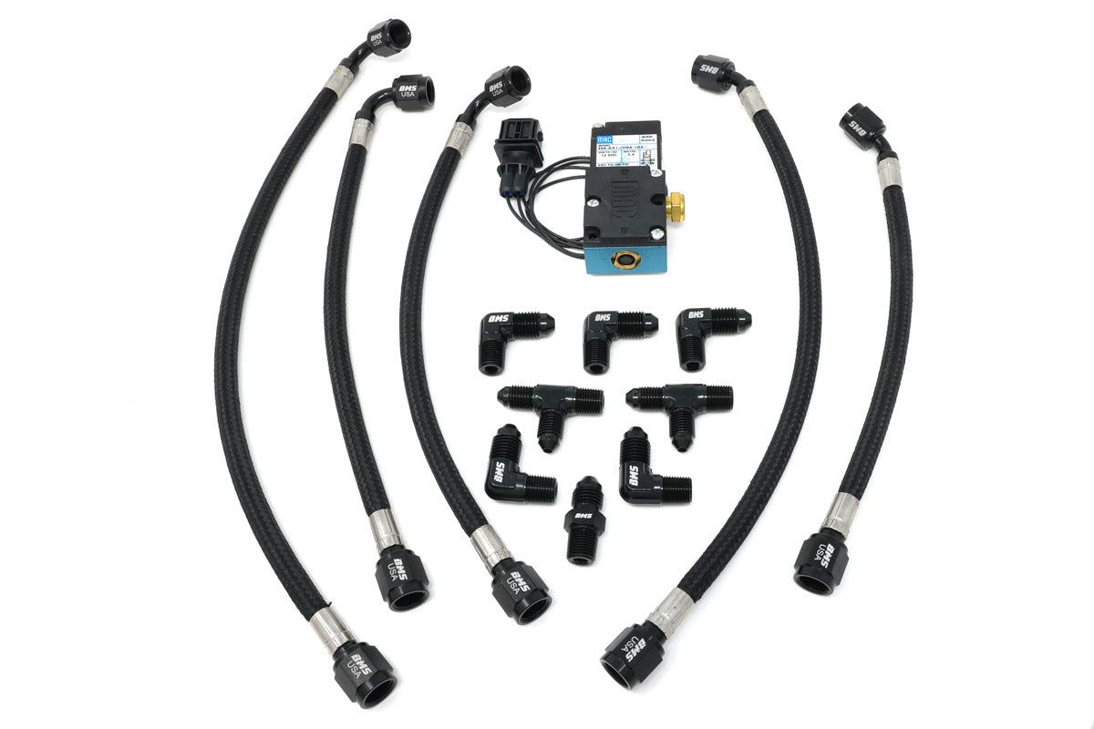 Steel Braided Hard Line Upgrade Kit for KLM Big Turbos - view 2