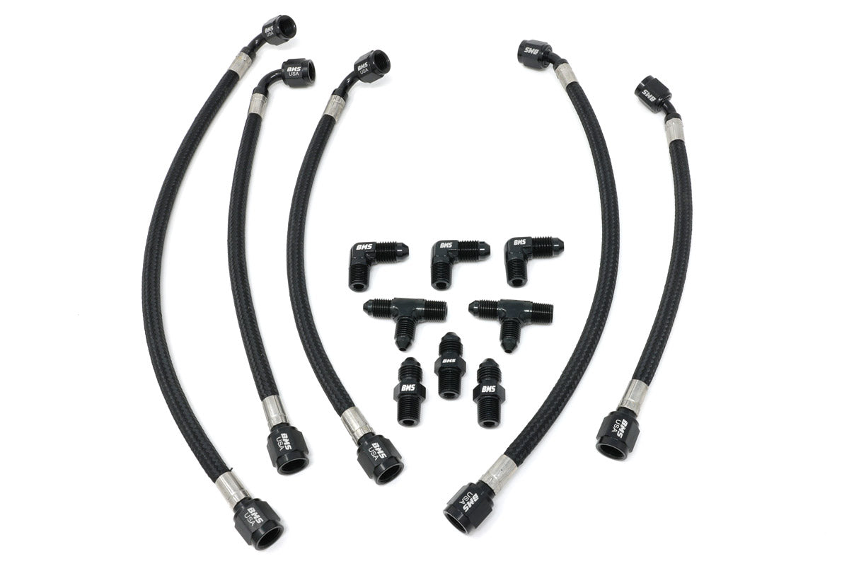 Steel Braided Hard Line Upgrade Kit for KLM Big Turbos - view 8