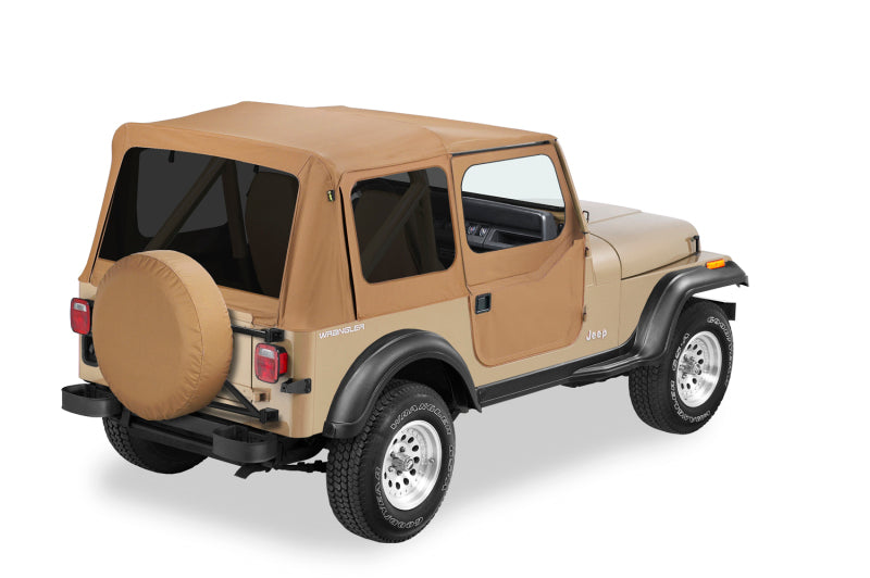 Bestop Replace-A-Top Soft Top Fabric with Windows — Fits OEM Hardware