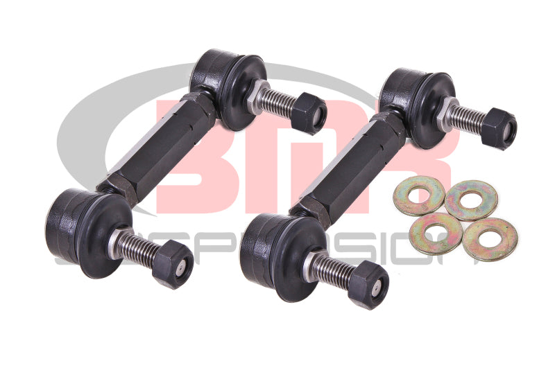 BMR 15-17 S550 Mustang Rear Sway Bar End Link Kit - Black