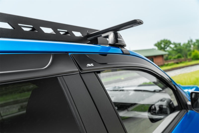 AVS 05-18 Nissan Frontier Crew Cab Ventvisor Low Profile Window Deflectors 4pc - Matte Black