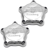 AR CAP BONNEVILLE FLAT TT CHROME PAIR