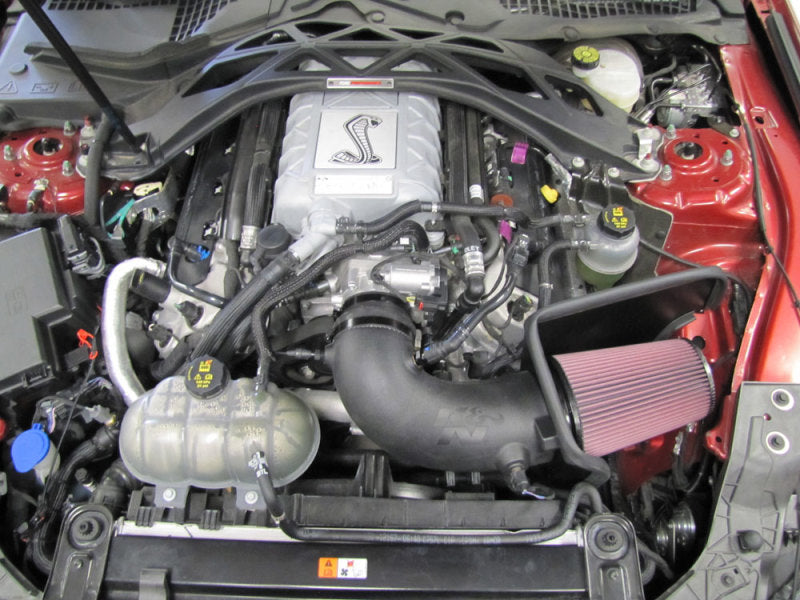 Admisión de alto rendimiento con cargador de aire K&amp;N 20-21 Ford Mustang GT500 5.2L V8