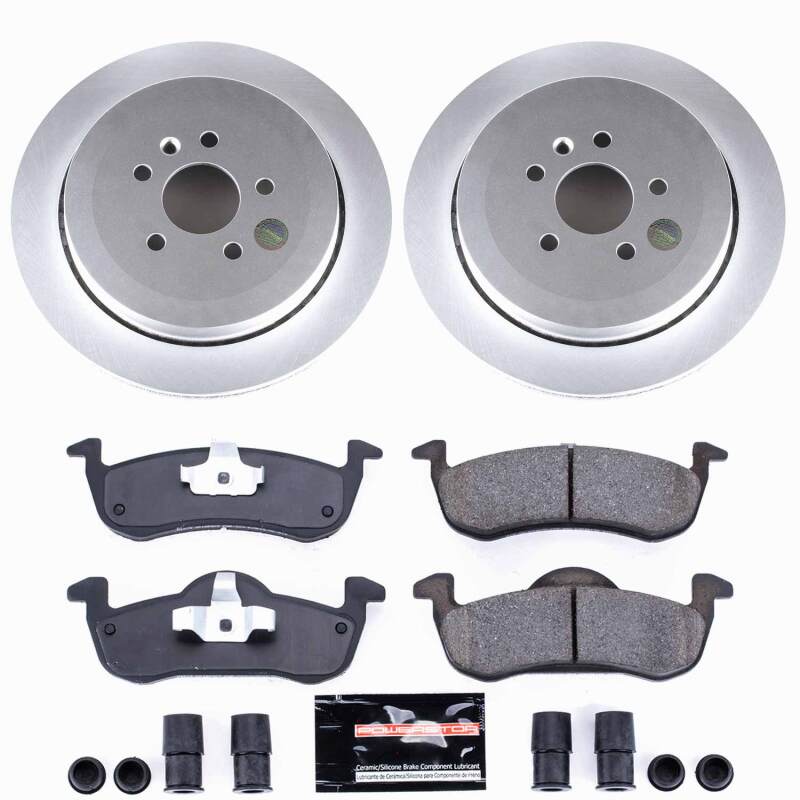 Power Stop 13-19 Lincoln MKT Rear Z23 Coated Brake Kit