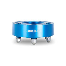 Load image into Gallery viewer, Mishimoto Borne Off-Road Wheel Spacers - 6x139.7 - 93.1 - 50mm - M12 - Blue