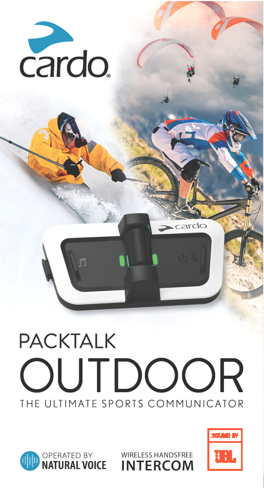 Cardo Palktalk Outdoor Single White (SP000010)