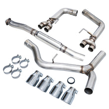 Cargar imagen en el visor de la galería, AWE Tuning Subaru WRX/STI VA/GV Sedan Track Edition Exhaust - Chrome Silver Tips (102mm)