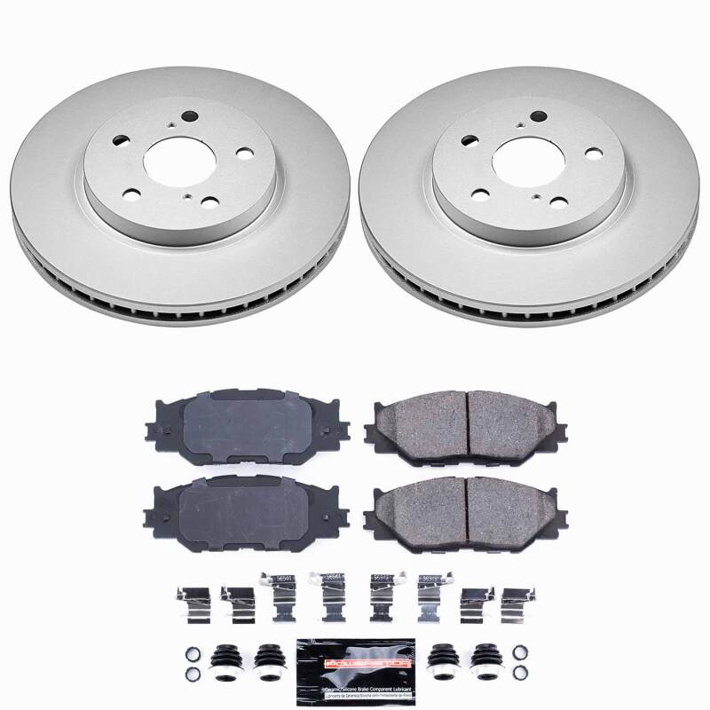 Power Stop 06-15 Lexus IS250 Front Z23 Coated Brake Kit