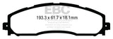 Pastillas de freno traseras EBC 13+ Ford F250 (incluye Super Duty) 6.2 (2WD) Extra Duty