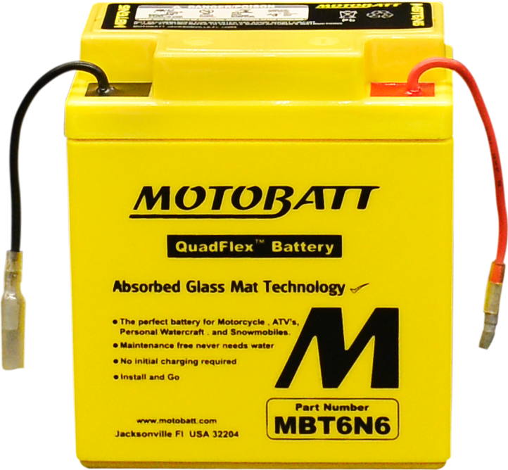 Motobatt Battery MBT6N6 Sealed Factory Activated