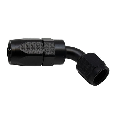 DeatschWerks 6 AN 60-Degree Swivel Hose End CPE - Matte Black