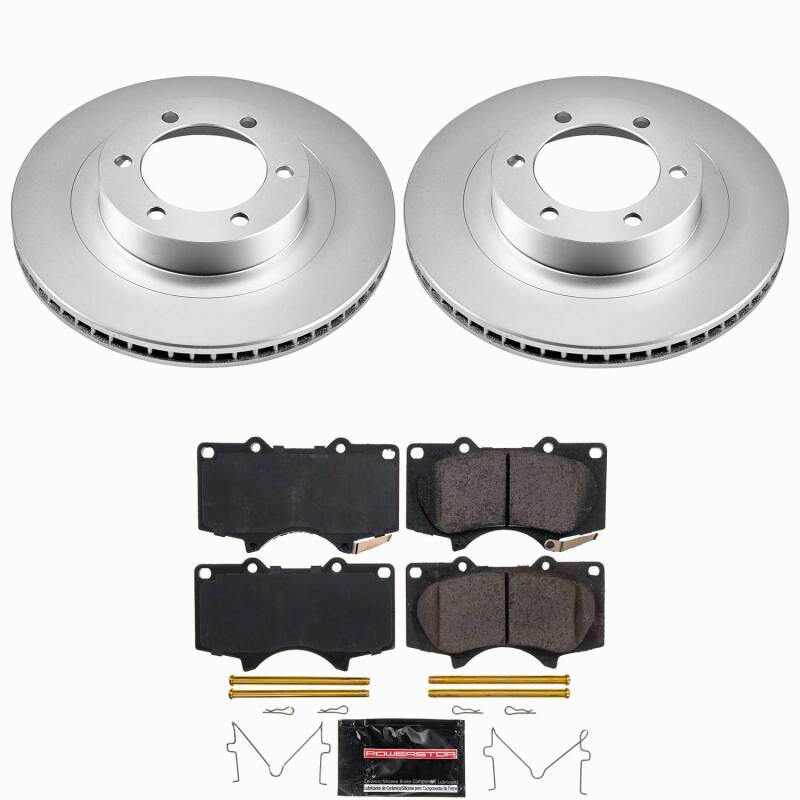 Power Stop 03-09 Lexus GX470 Front Z23 Coated Brake Kit