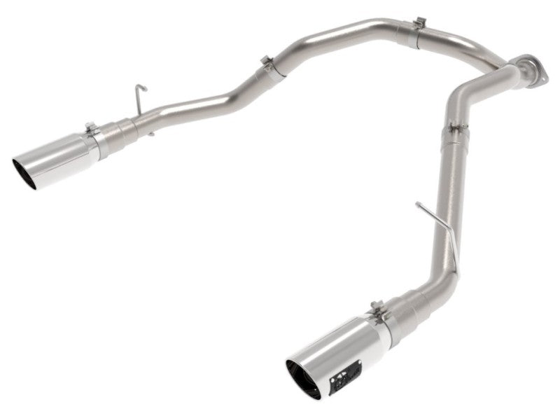 aFe Large Bore-HD 3in 409SS DPF-Back Exhaust System w/ Polished Tip RAM 1500 20-21 V6-3.0