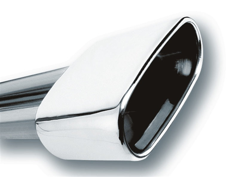 Borla 2.5in Inlet 6.69in x 3in Rectangular Rolled Angle Cut Single Inlet x 5.63in Long Exhaust Tip