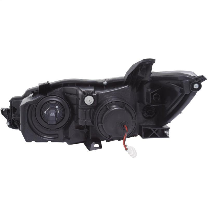 Faros delanteros de proyector ANZO con diseño estilo tablón en negro y ámbar para Toyota Camry 2015-2016 (4 puertas)