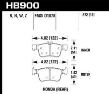 Cargar imagen en el visor de la galería, Hawk 16-17 Honda Civic HPS 5.0 Rear Brake Pads