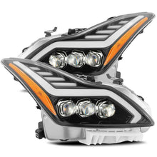 Cargar imagen en el visor de la galería, AlphaRex 08-13 Infiniti G37 NOVA LED Projector Headlights Plank Style Design Gloss Black