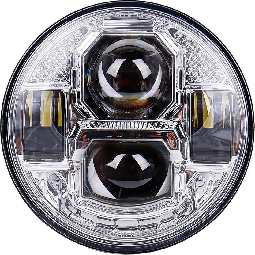 Pathfinder 5 3/4" LED Headlight Rugged Ultra View Chrome (UV5C)