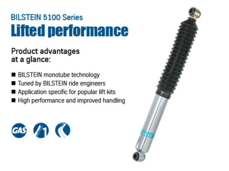 Amortiguador monotubo delantero Bilstein serie 5100 para Ford F-150 XL/XLT V6 3,5 L 2015-2016 de 46 mm