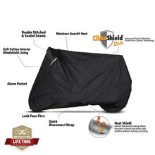 Cargar imagen en el visor de la galería, Dowco Cruisers (Small/Medium Models) WeatherAll Plus Motorcycle Cover - Black