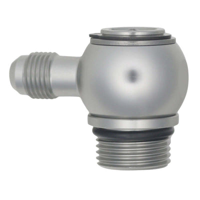 DeatschWerks 10AN ORB Male to 6AN Male Flare 90-Degree Swivel Fitting - DW Titanium