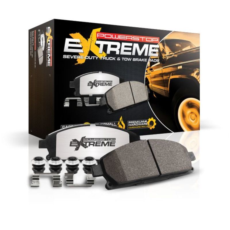 Pastillas de freno traseras Power Stop Z36 para camioneta y remolque Ram 3500 2019 con herrajes