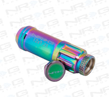 Cargar imagen en el visor de la galería, NRG 700 Series M12 X 1.25 Steel Lug Nut w/Dust Cap Cover Set 21 Pc w/Locks &amp; Lock Socket - Neochrome