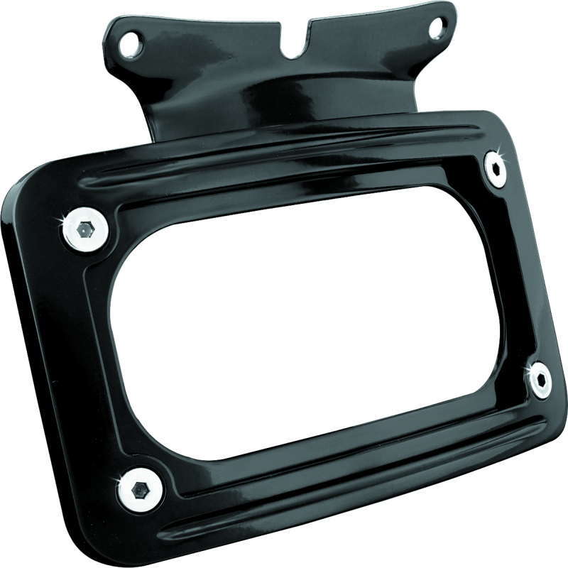 Kuryakyn Curved License Plate Mount Black