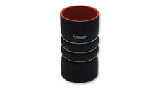 Cargar imagen en el visor de la galería, Vibrant 4 Ply Aramid Reinf Silicone Hump Hose conn 4in ID x 6in long 3 reinforcement ring MATTE BLK