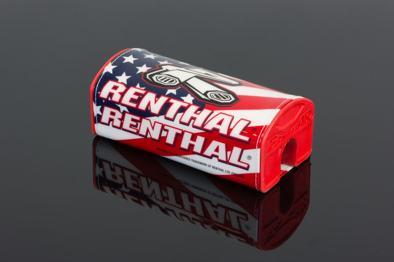 Almohadilla para manillar Renthal Fatbar con bandera de EE. UU. en rojo, blanco y azul