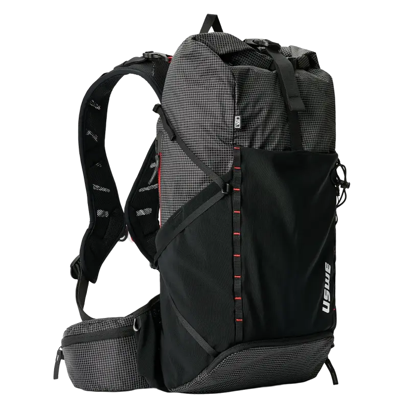 USWE ROLLTOP VST 18L DAYPACK Black