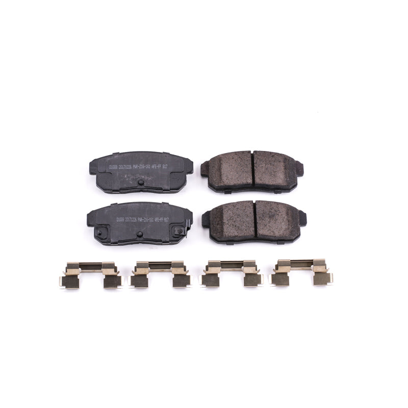 Power Stop 04-11 Mazda RX-8 Rear Z17 Evolution Ceramic Brake Pads w/Hardware