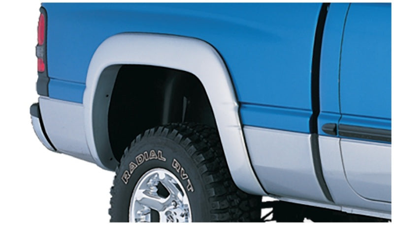 Guardabarros estilo OE de Bushwacker para Dodge Ram 1500 Fleetside 94-01, 4 piezas, caja de 78,0/96,0 pulgadas, color negro