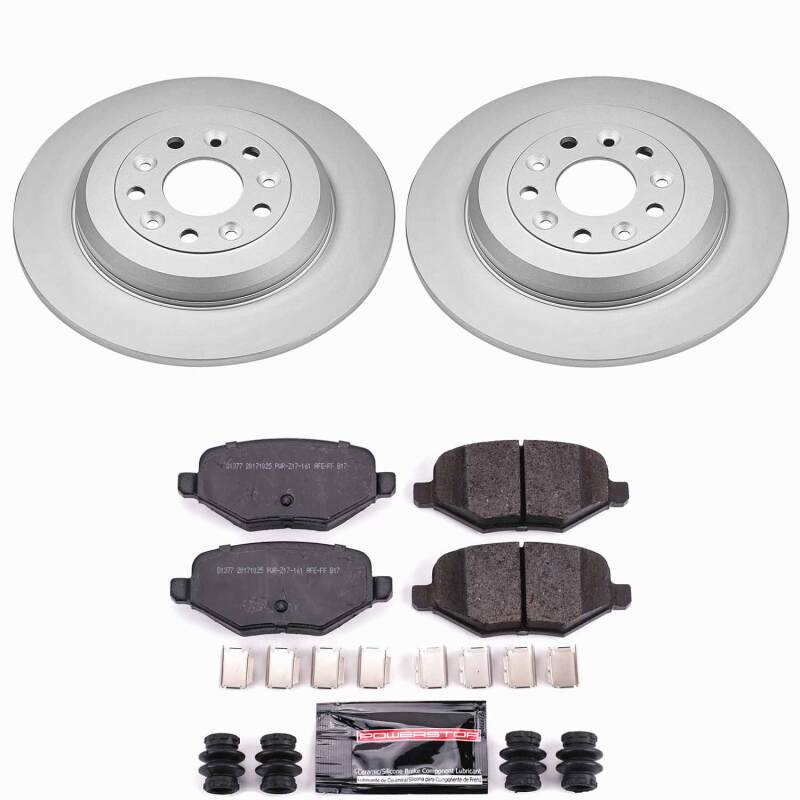 Power Stop 11-12 Ford Edge Rear Z23 Coated Brake Kit