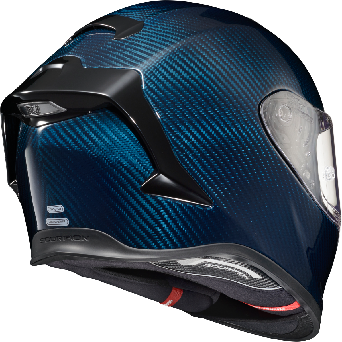 Scorpion EXO EXO-R1 AIR Full Face Helmet Carbon Blue MD (R1C-0204)