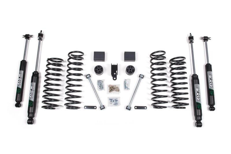 Zone Offroad 3in Suspension Kit — Fits 2007-2012 Jeep JK 4-Door