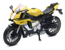 Cargar imagen en el visor de la galería, New Ray Toys Yamaha YZF-R1 Street Bike (Yellow)/ 1:12