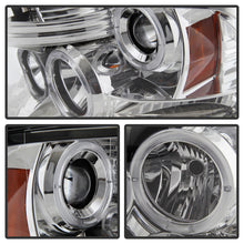 Cargar imagen en el visor de la galería, Faros delanteros de proyector Spyder Dodge Ram 1500 09-14 10-14 Halógeno - LED Halo LED - Chrm PRO-YD-DR09-HL-C