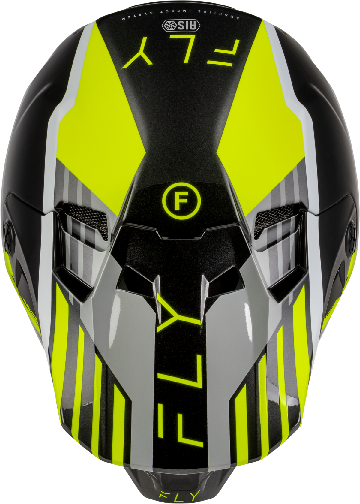 Fly Racing Formula CC Strike Helmet Grey/Black/HI-VIS MD (73-4364M)
