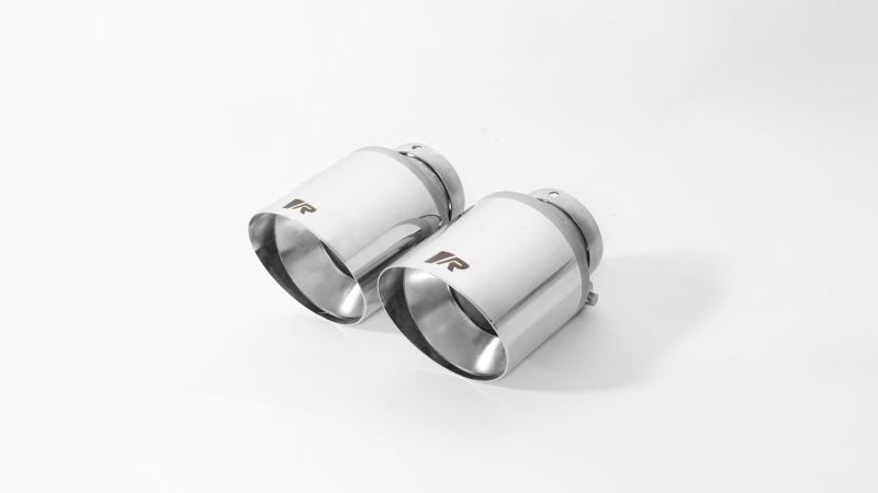 Remus 102mm Straight Chrome Tail Pipe Set — Stainless Steel