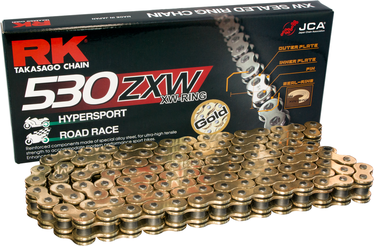 RK Excel GB530ZXW Drive Chain Gold 530 X 130 (GB530ZXW-130)