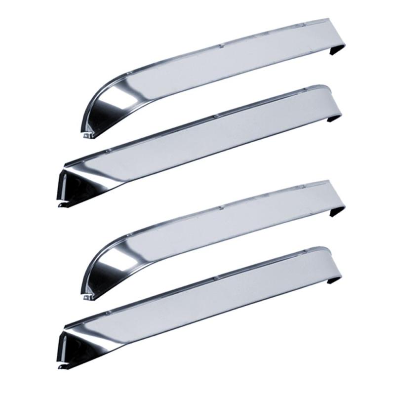 Deflectores de ventana delantera y trasera AVS 81-89 para Lincoln Town Car Ventshade, 4 piezas, acero inoxidable