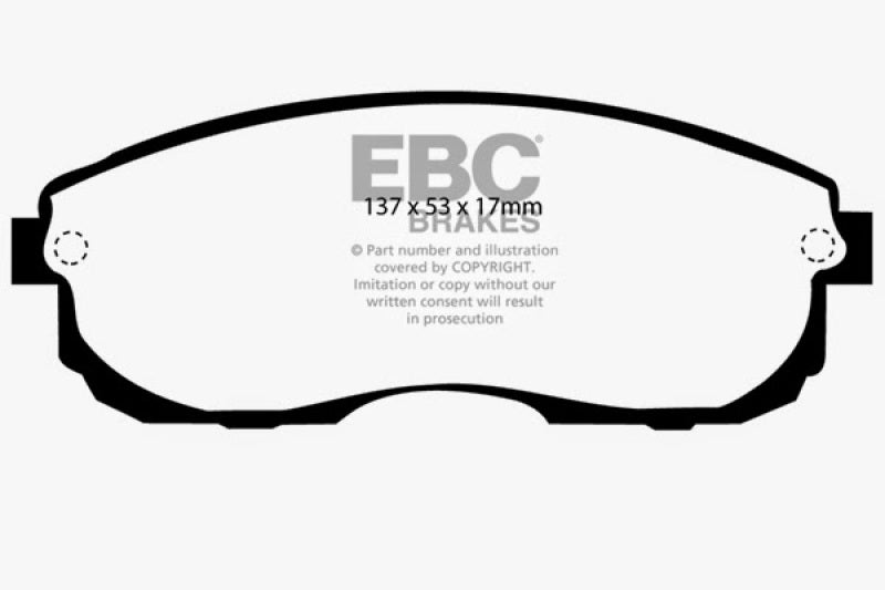 EBC 99-01 Infiniti G20 2.0 Yellowstuff Front Brake Pads