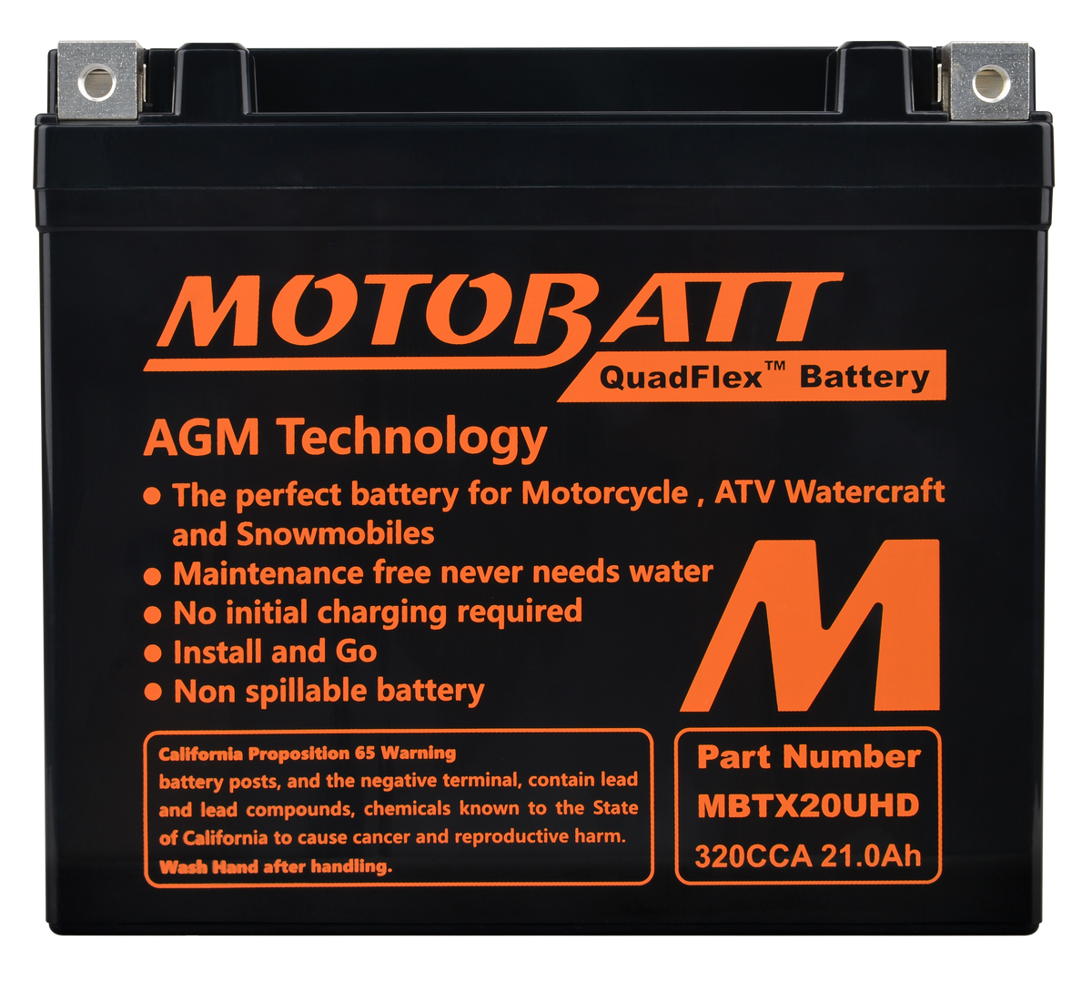 Motobatt Battery MBTX20U(HD) Sealed Factory Activated