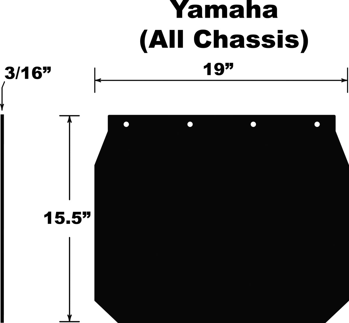 PDP Snowflap Yamaha ALL Models 98-16 (SF-YAMPB)